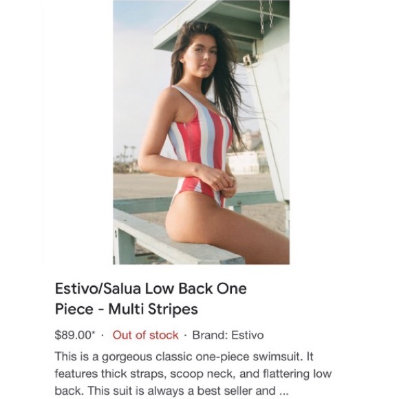 ESTIVO 🏝️ Salua Striped One Piece Swimsuit - Picture 14 of 14